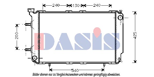 AKS DASIS radiatorius, variklio aušinimas 350006N